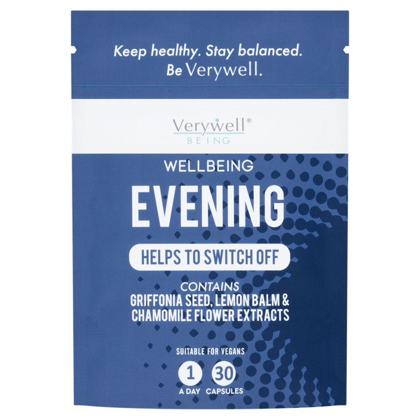 Verywell Being Wellbeing Evening 30 Capsules GOODS ASDA   