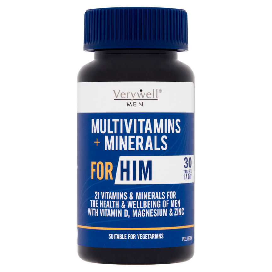 Verywell Men Multivitamins + Minerals For Him 1 A Day 30 Tablets