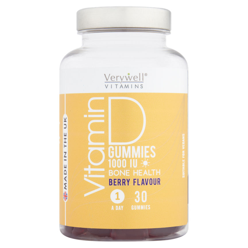 Verywell Vitamin D Berry Flavour 30 Gummies GOODS ASDA   