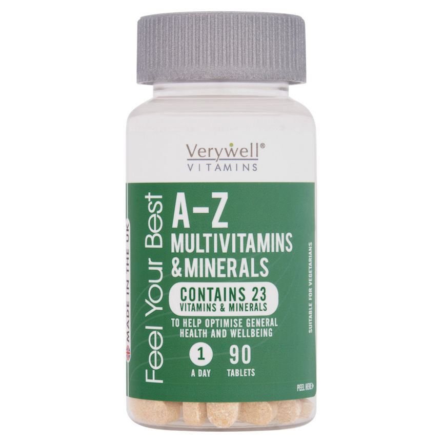 Verywell Feel Your Best A-Z Multivitamins & Minerals 1 A Day 90 Tablets