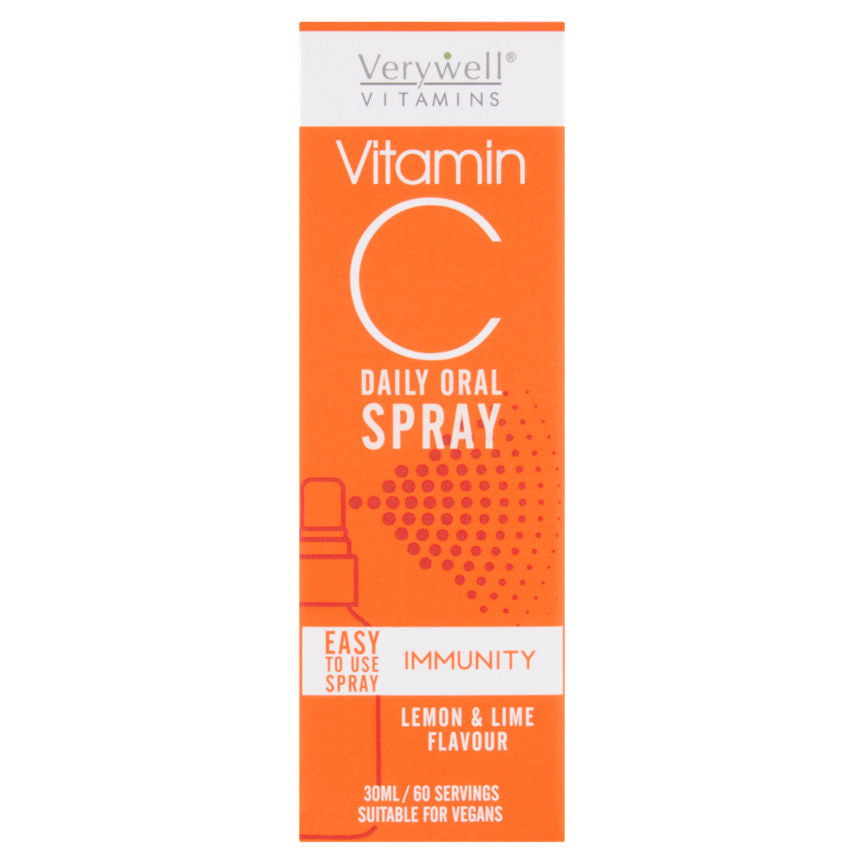 Verywell Vitamin C Daily Oral Spray Lemon & Lime Flavour 30ml