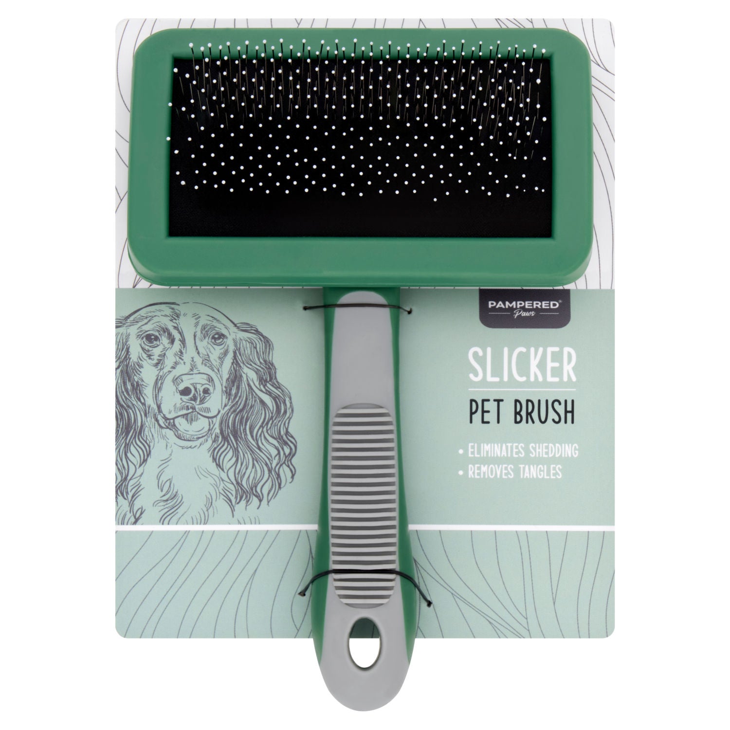 Pampered Paws slicker pet brush, UK version