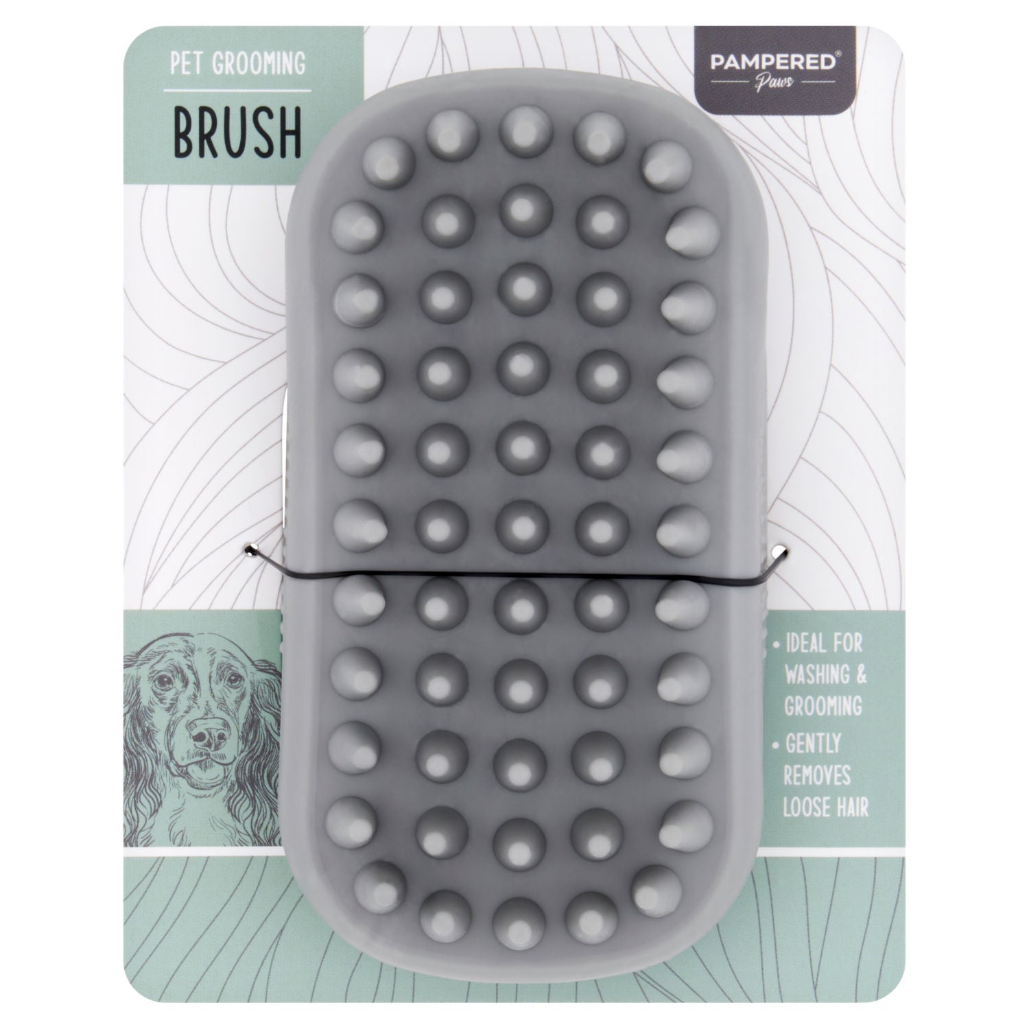 Pampered Paws pet grooming brush, UK version