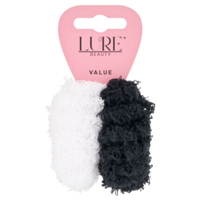 ASDA Lure Beauty Teddy Scrunchies Value Pack of 2 Hair Scrunchies- Buy online at McGrocer