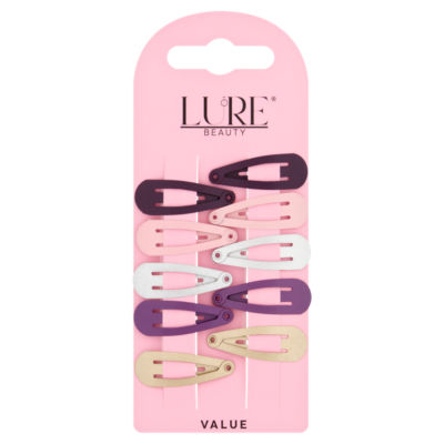 Lure Beauty metal snap clips 10PK, UK version