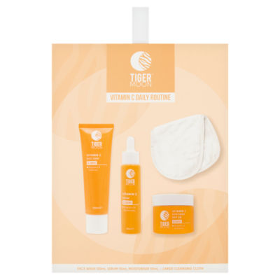 Tiger Moon Vitamin C daily routine skincare set, imported from the UK