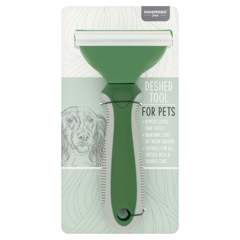 Pampered Paws deshed tool for pets, imported from the UK