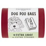 Pampered Paws extra strong tie handle poo bags 50 count (British brand)