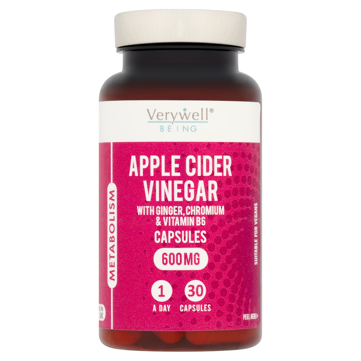 Verywell Being Apple Cider Vinegar 600mg 30 - (British brand)