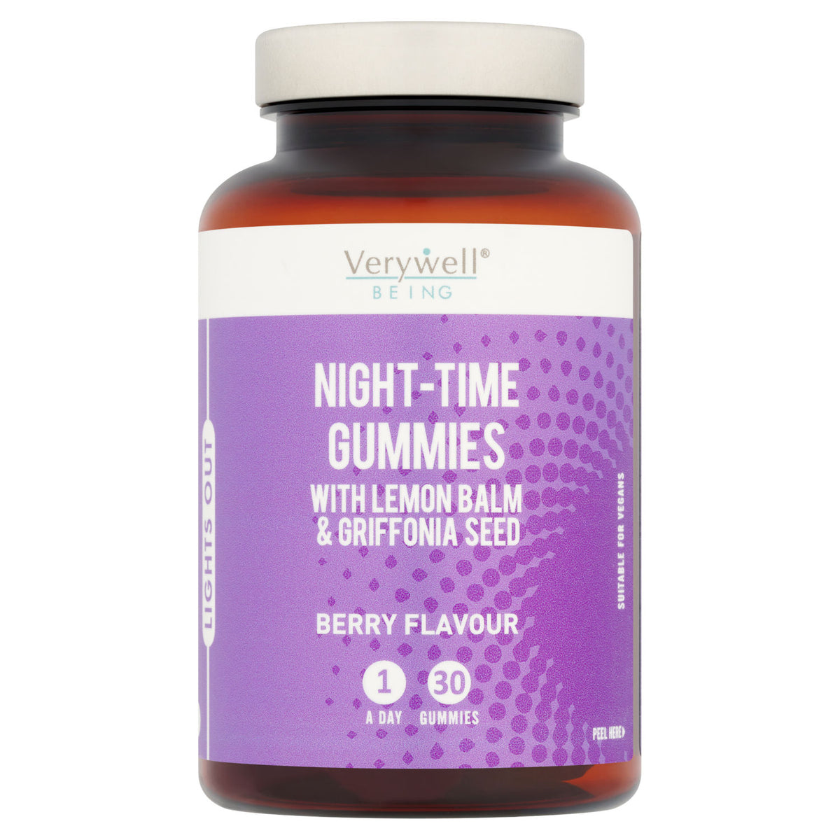 Verywell Being night-time gummies berry flavour 30 count, UK version