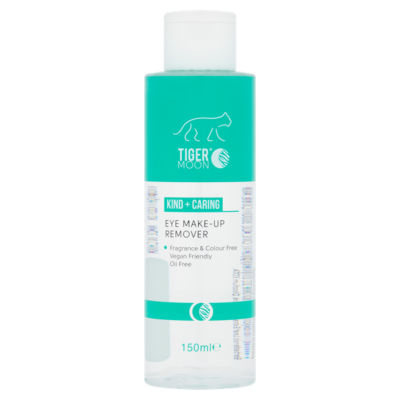 ASDA Tiger Moon Kind + Caring Eye Make-Up Remover 150ml- Buy online at McGrocer