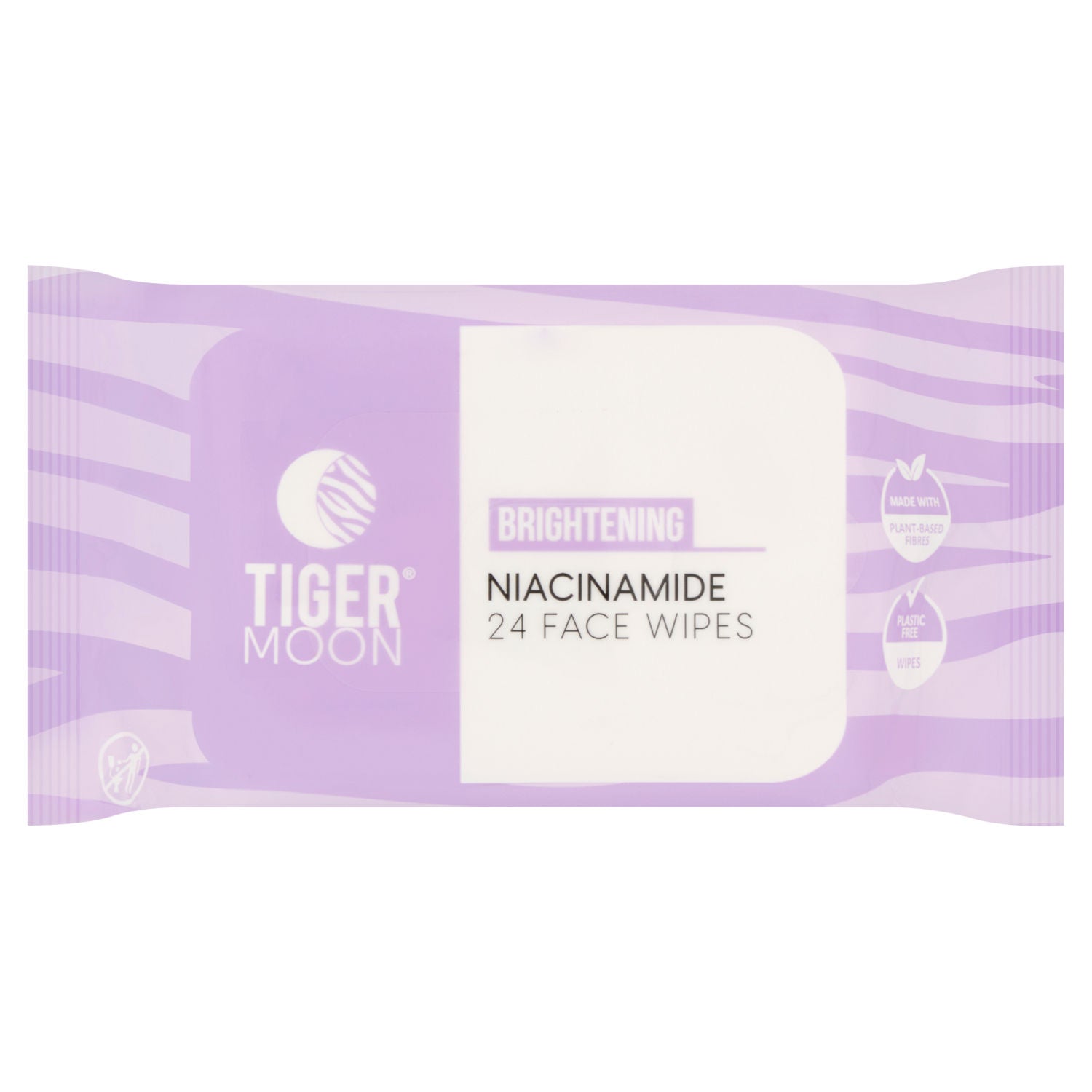 Tiger Moon niacinamide face wipes 24 count brightening, UK version
