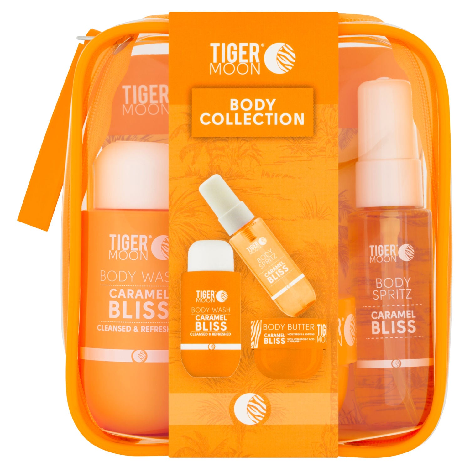Tiger Moon Caramel Bliss body collection set, UK version