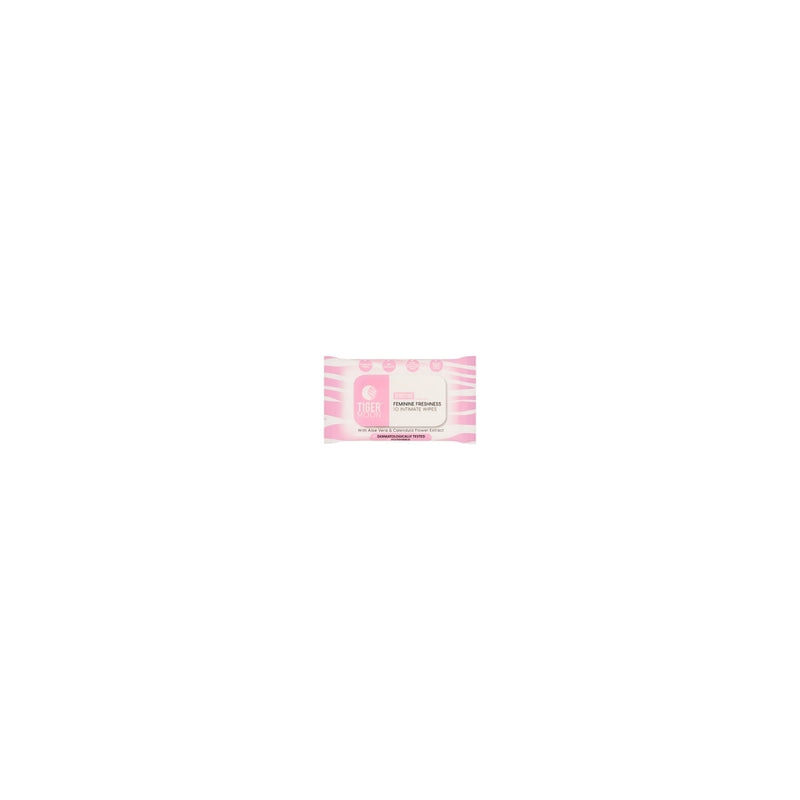 Tiger Moon sensitive intimate wipes 10 pack (British brand)