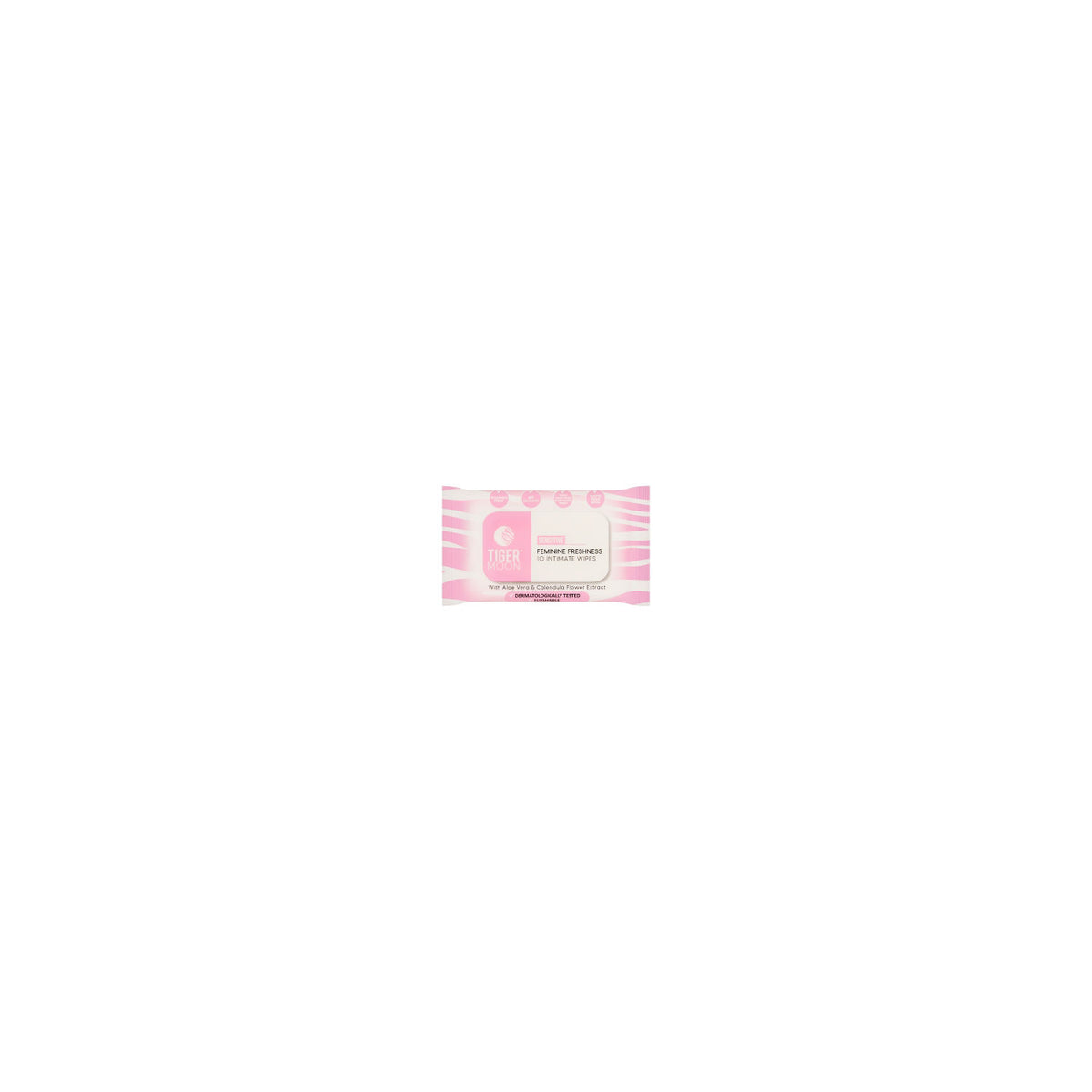 Tiger Moon sensitive intimate wipes 10 pack (British brand)
