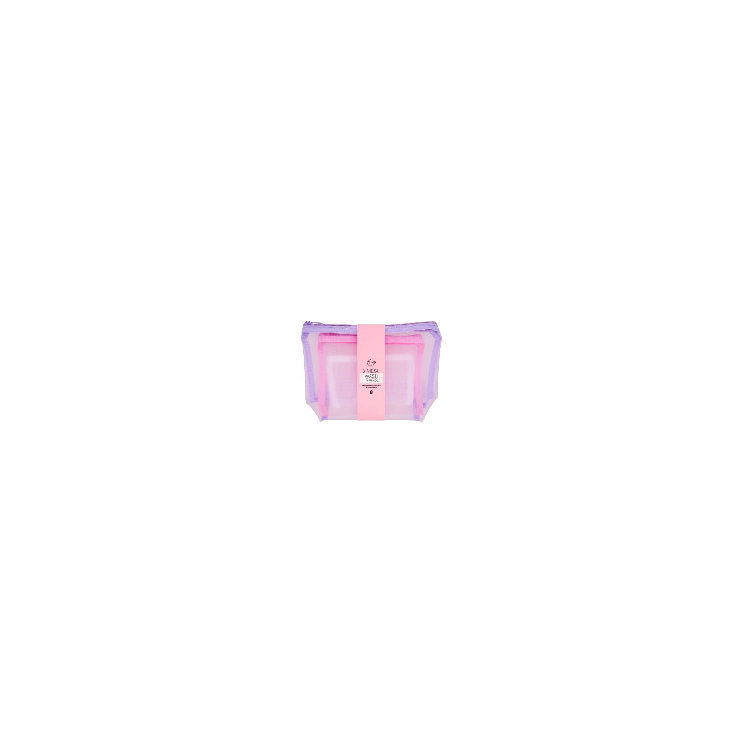 Tiger Moon travel mesh wash bags 3 pack - British product