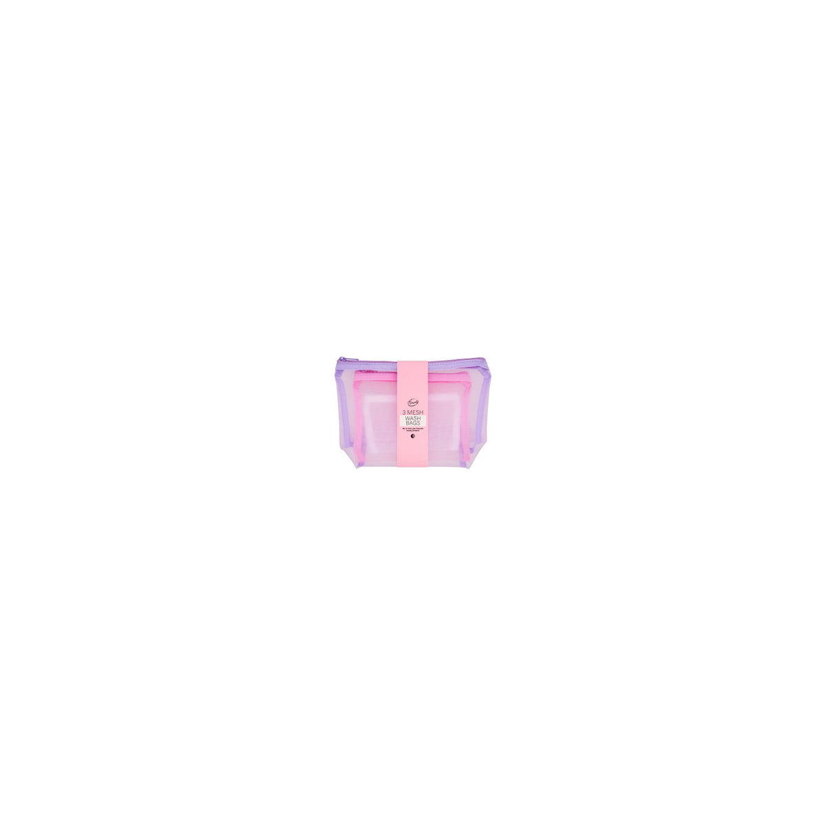 Tiger Moon travel mesh wash bags 3 pack - British product
