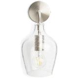 Argos Home Abas wall light satin nickel finish, imported from the UK