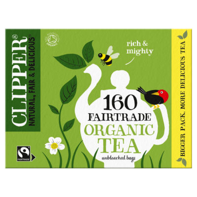Clipper organic tea 160 tea bags 464g - British product