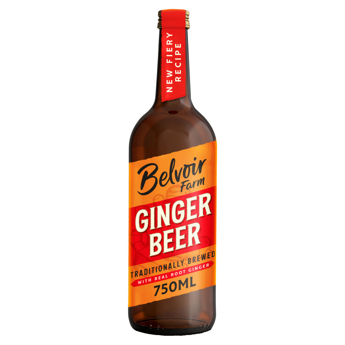 Belvoir Farm traditionally brewed ginger beer 750ml, UK version