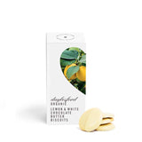 Daylesford Organic White Chocolate Dipped Lemon Biscuits   150g GOODS M&S   