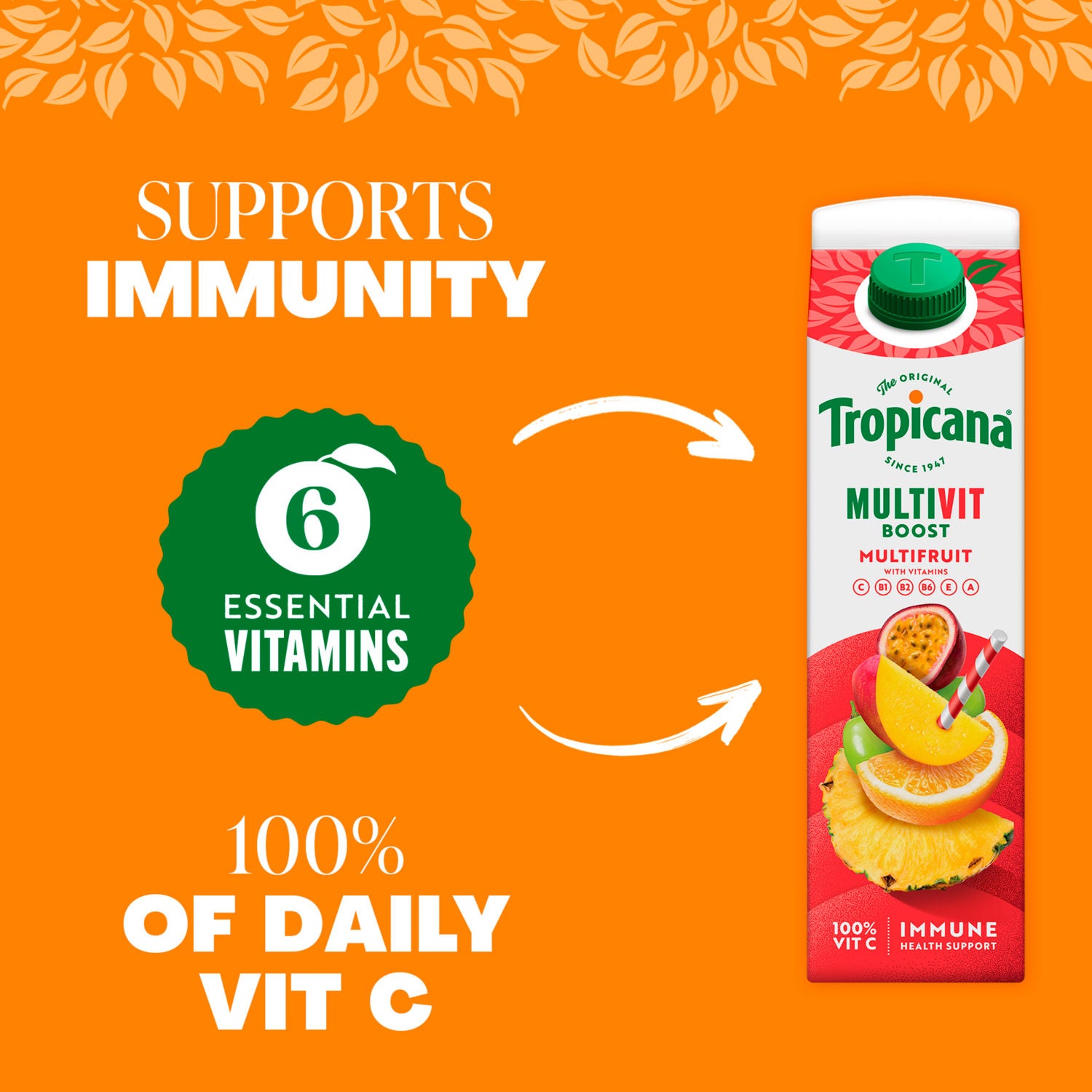 Tropicana Multivitamin Multifruit Juice 850ml (British brand)