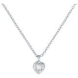 Ted Baker silver heart pendant necklace with crystal, imported from the UK