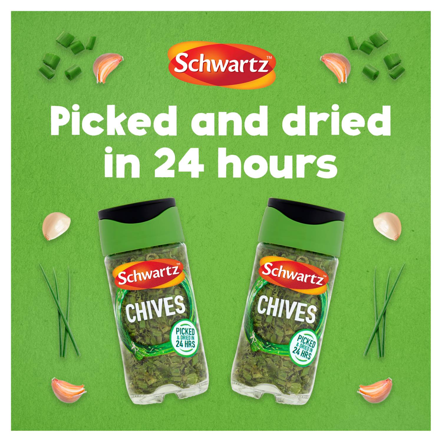 Schwartz dried chives 1g - British product