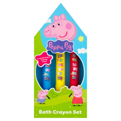 Peppa Pig bath crayon set (British brand)