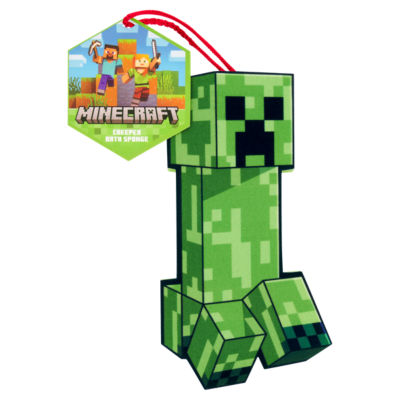 Minecraft Creeper novelty bath sponge, UK version