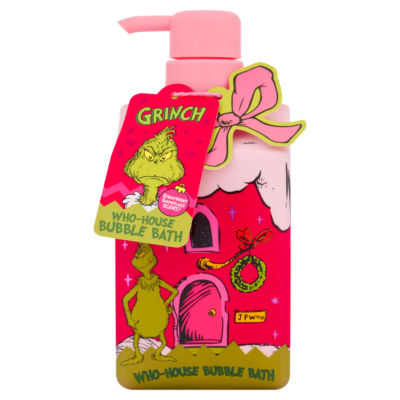 Dr. Seuss Grinch strawberry snowflake bubble bath 500ml, UK version