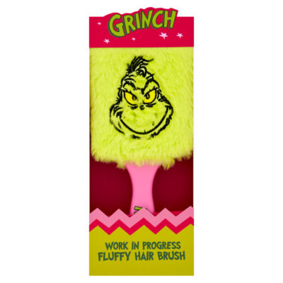 Dr Seuss Grinch fluffy hair brush, UK version