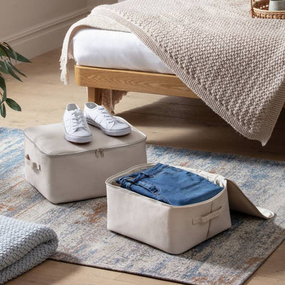 Argos Argos Home Pack of 2 Natural 45L Clothing Storage Bags- Buy online at McGrocer