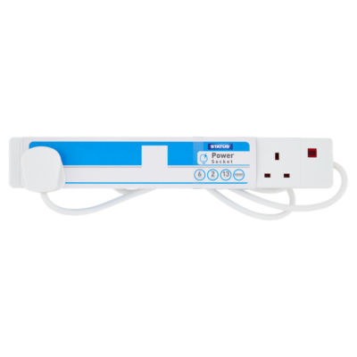 Status 6 socket extension lead 2m (British brand)