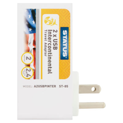 Status 2 USB Interkontinentaler Reiseadapter