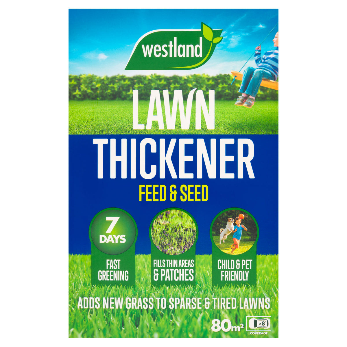 Westland Lawn Thickener feed and seed 2.56kg - British product