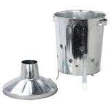 Galvanised metal incinerator 15L for garden waste - British product