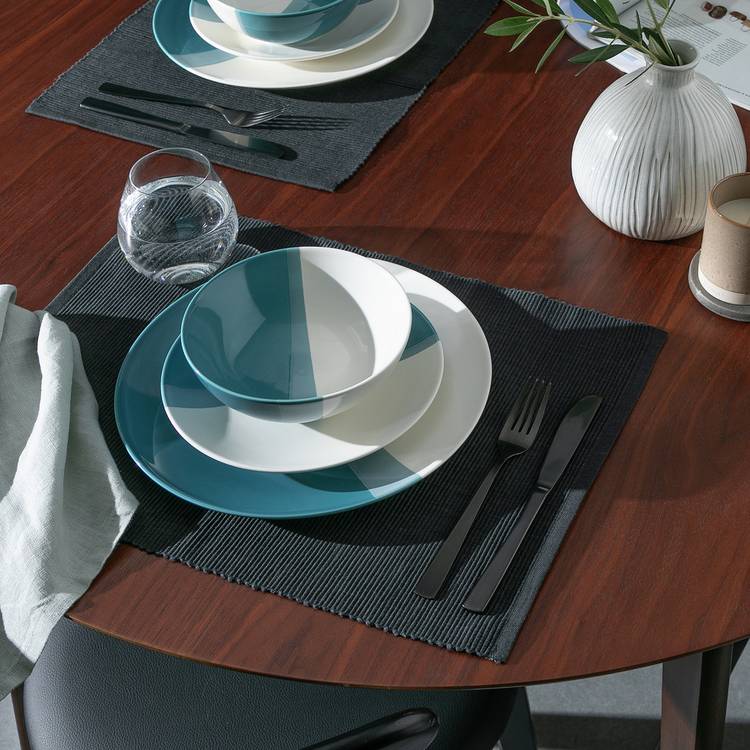 Habitat dipped stoneware dinner set 12 piece, UK version