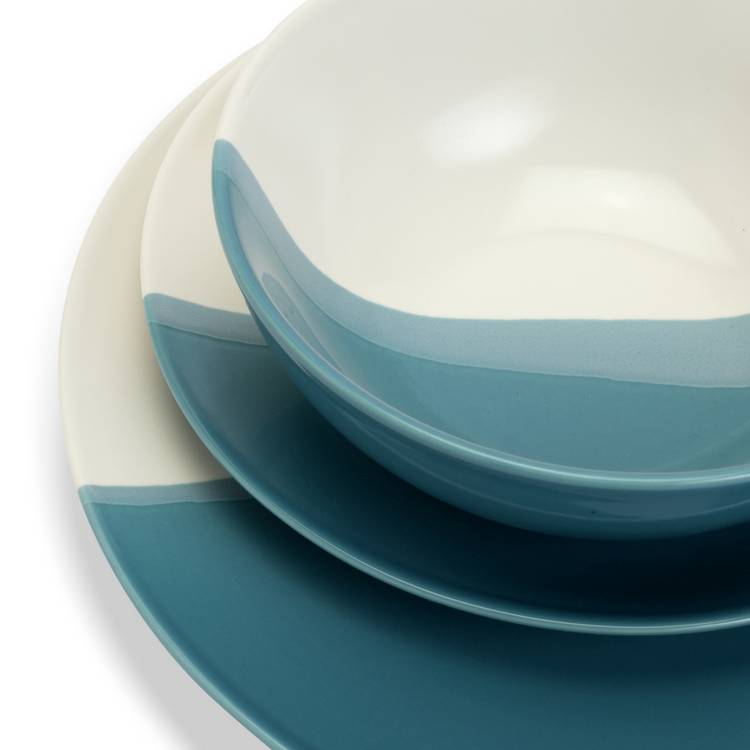 Habitat dipped stoneware dinner set 12 piece, UK version