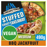 Chicago Town Takeaway Vegan Stuffed Crust Sticky BBQ Jackfruit Medium Pizza   490g GOODS M&S   