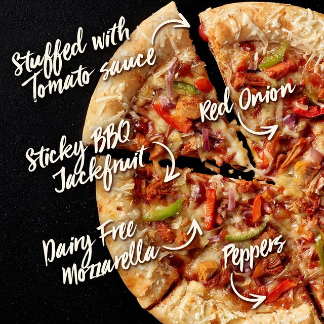 Chicago Town Takeaway Vegan Stuffed Crust Sticky BBQ Jackfruit Medium Pizza   490g GOODS M&S   