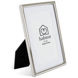 Habitat silver metal picture frame for 4x6 photos, British brand