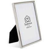 Habitat silver metal picture frame for 4x6 photos, British brand