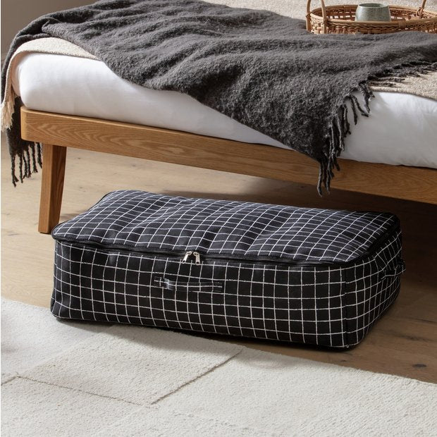 Argos Home underbed storage bag black 68 litre - British product