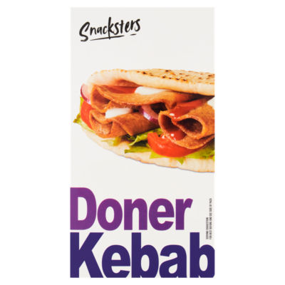 Snacksters frozen doner kebab 172g - British product
