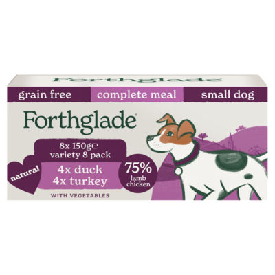 ASDA Forthglade Complete Wet Meals for Small Dogs 1yr+ 8 x 150g- Buy online at McGrocer