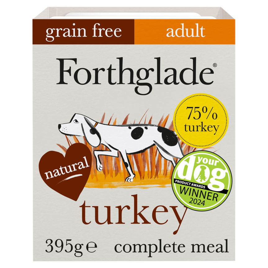 Forthglade Turkey with Sweet Potato Natural Grain Free Complete Wet Dog Food Adult 1yr+ 395g GOODS ASDA   