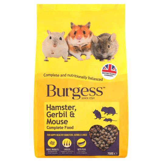Burgess Hamster, Gerbil & Mouse Complete Food GOODS ASDA   
