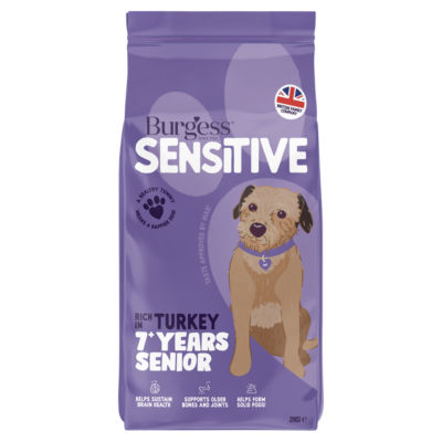 ASDA Burgess Sensitive Rich in Turkey Senior Dog Food 2kg- Buy online at McGrocer