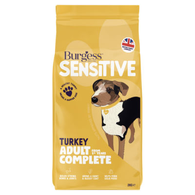 Burgess Sensitive Turkey dog food 2kg (British brand)